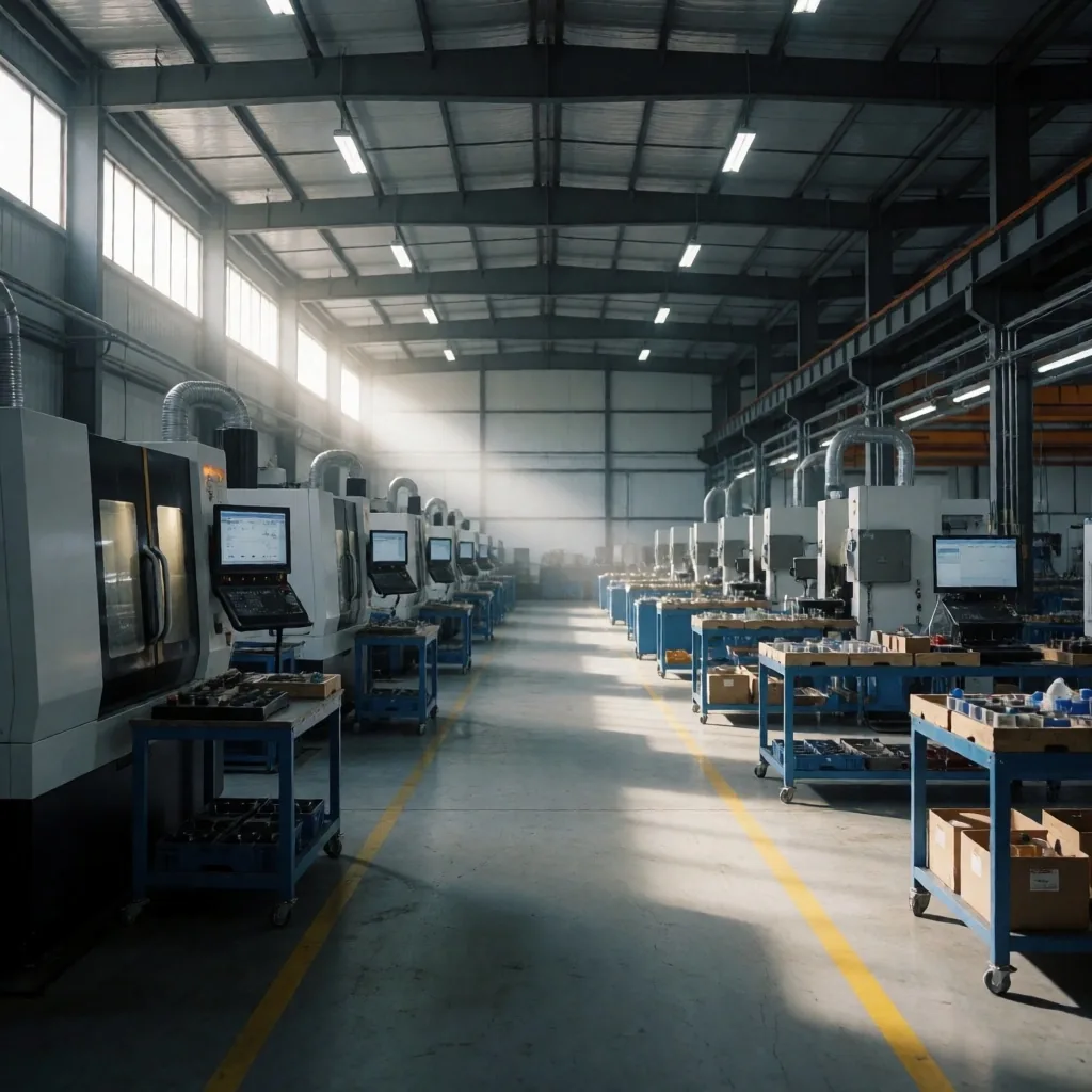 Interior de empresa industrial familiar