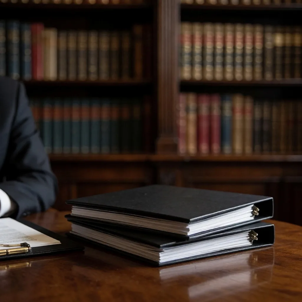 Estudio jurídico con documentos legales